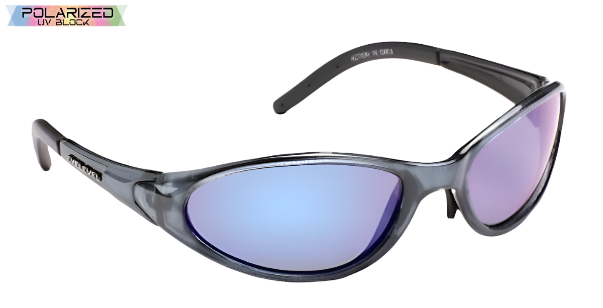 Action Blue Polarized Sports Glasses