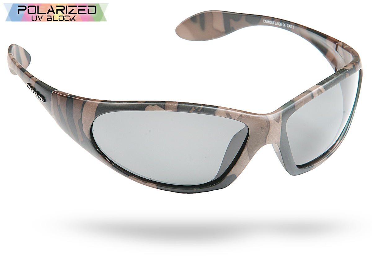 Camouflage Grey Lens Polarized Sports Glasses