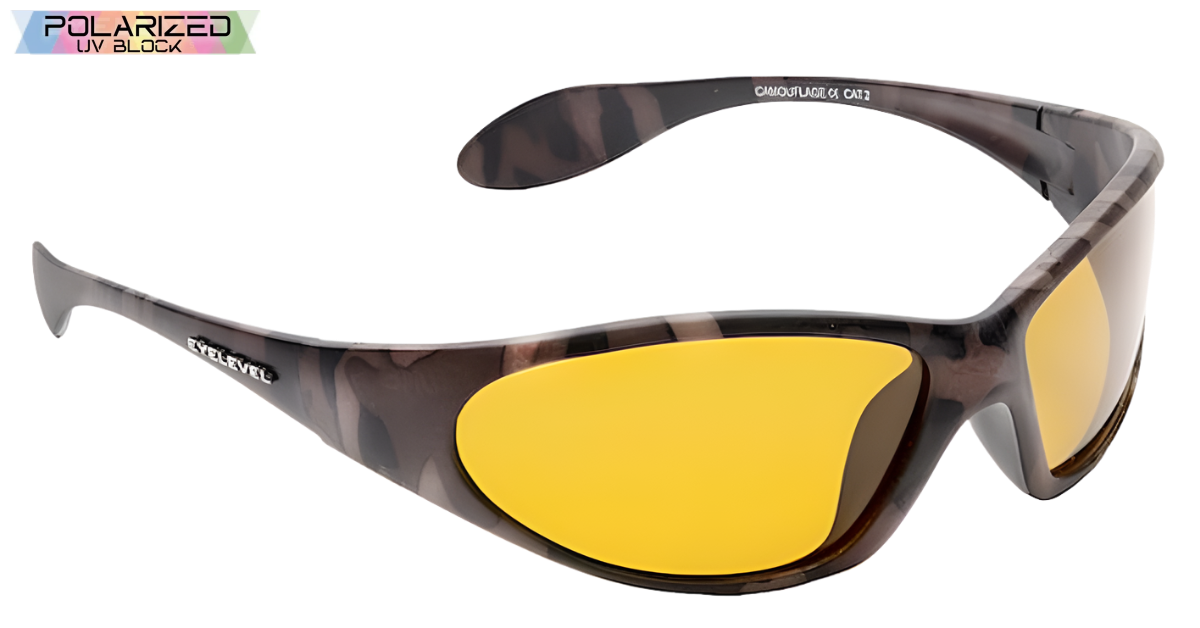 Camouflage Yellow Polarized Sports Glasses
