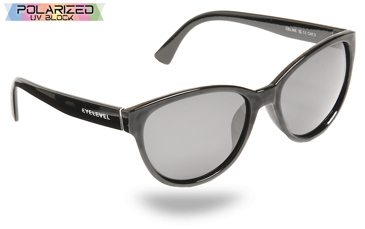 Celine Black Polarized Ladies Sunglasses