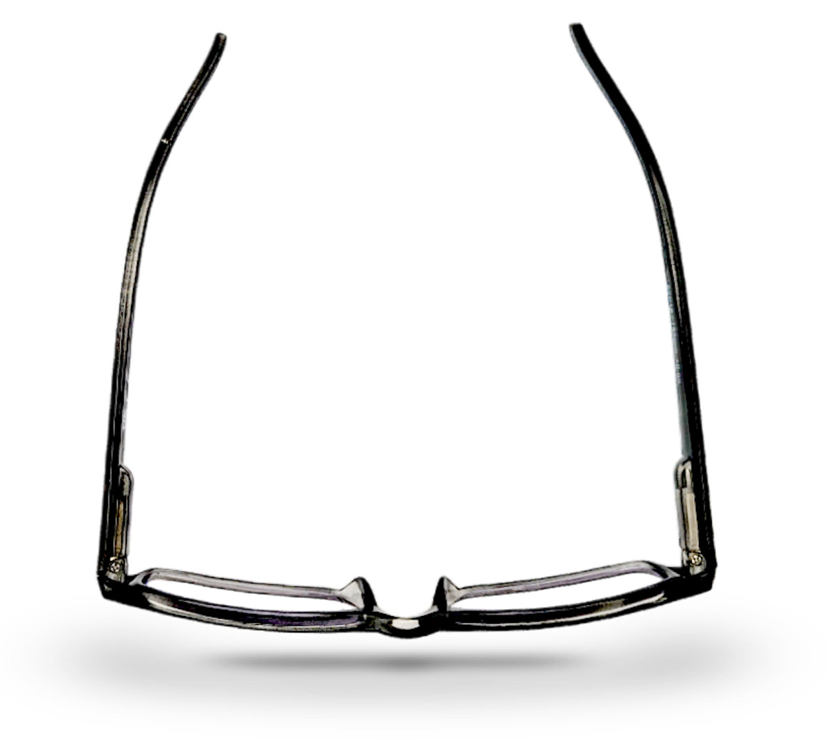 Eyelevel-UK Alfie black rectangular anti-blue light glasses with slim plastic frames and clear non-magnified lenses.