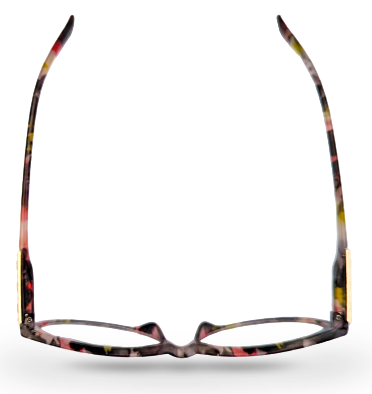 Eyelevel-UK Camden reading glasses with a tortoiseshell rectangular frame and gold-tone temple accents