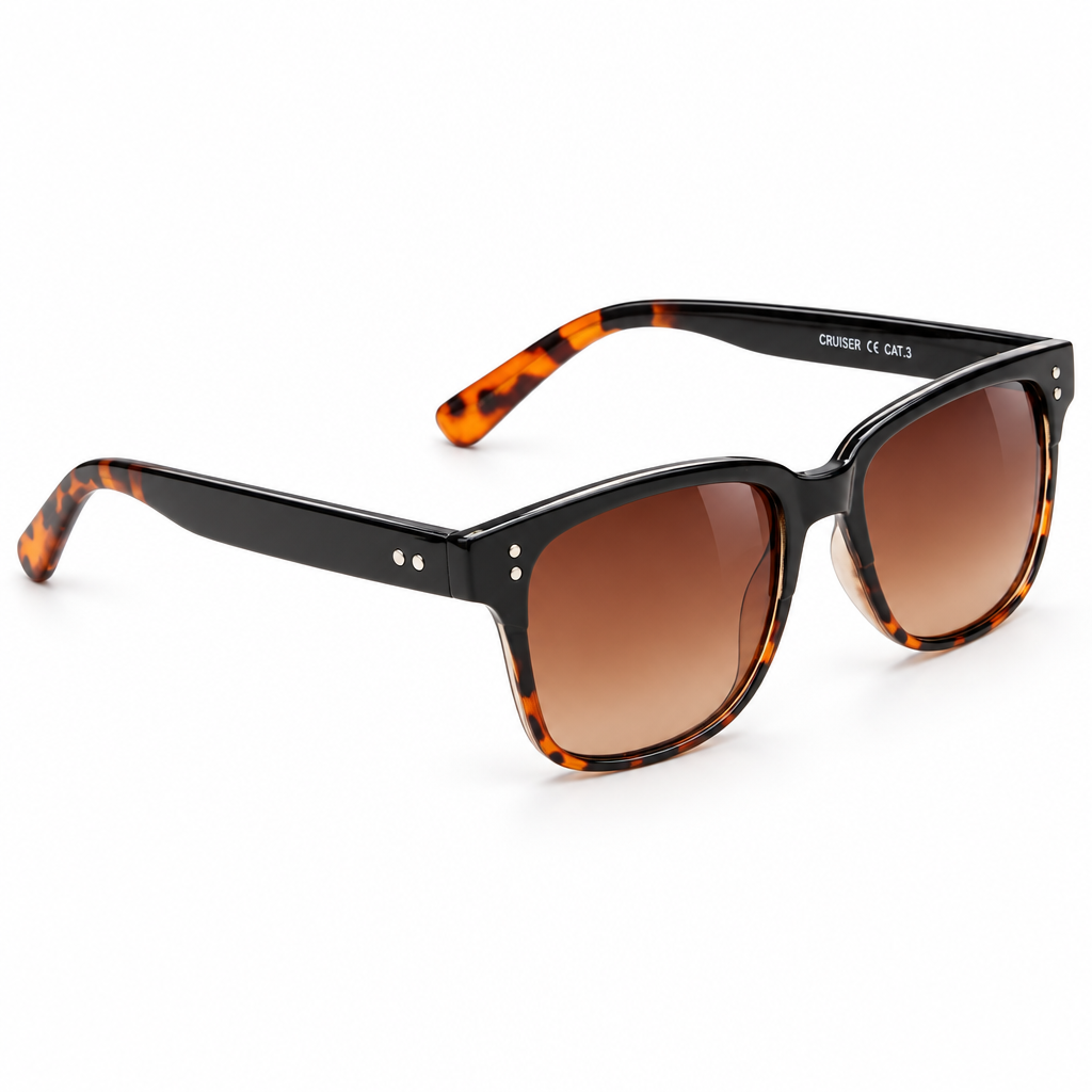 Eyelevel-UK Cruiser driving sunglasses with brown tortoiseshell frames and high density tinted lenses
