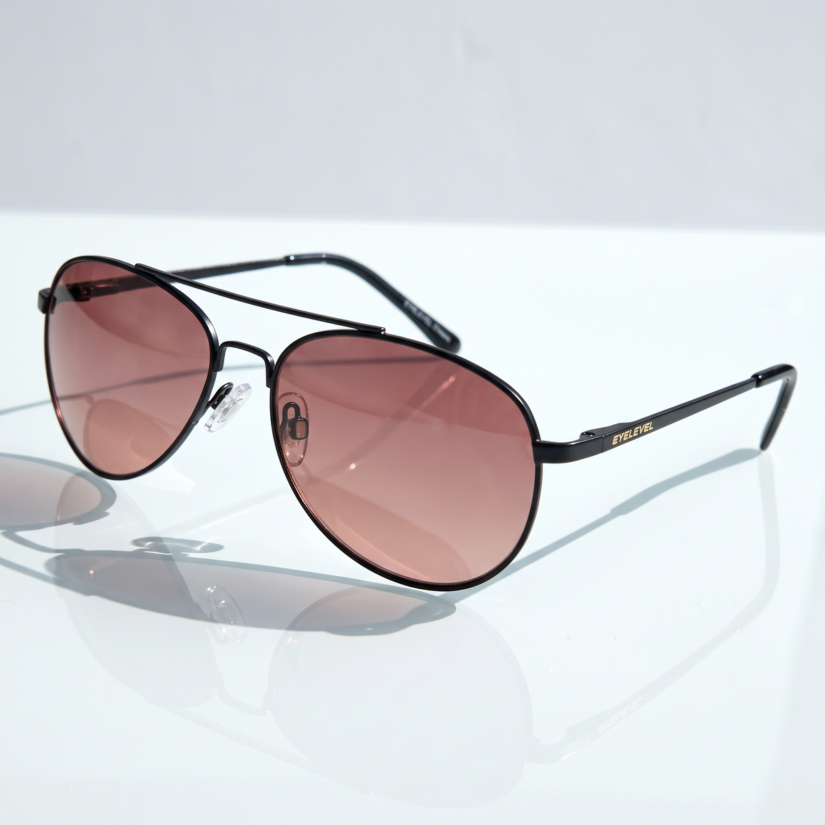 Eyelevel-UK Roadster driving sunglasses in matt black with high density warm-tinted lenses for road glare reduction.