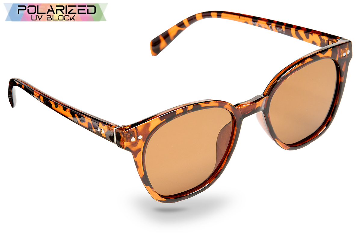 Francesca Brown Tortoiseshell Polarized Ladies Sunglasses