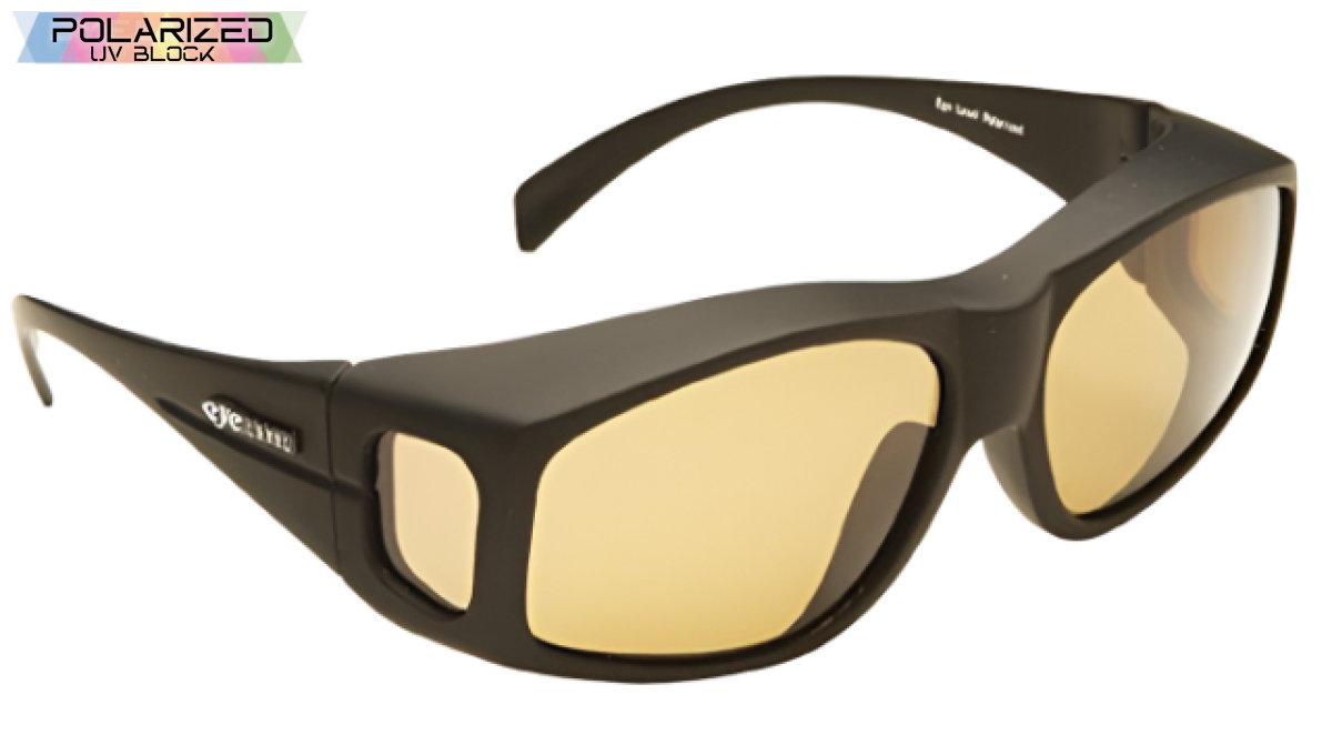 Medium Grey/Brown Overglasses Black With Brown Lens Polarized Overglasses