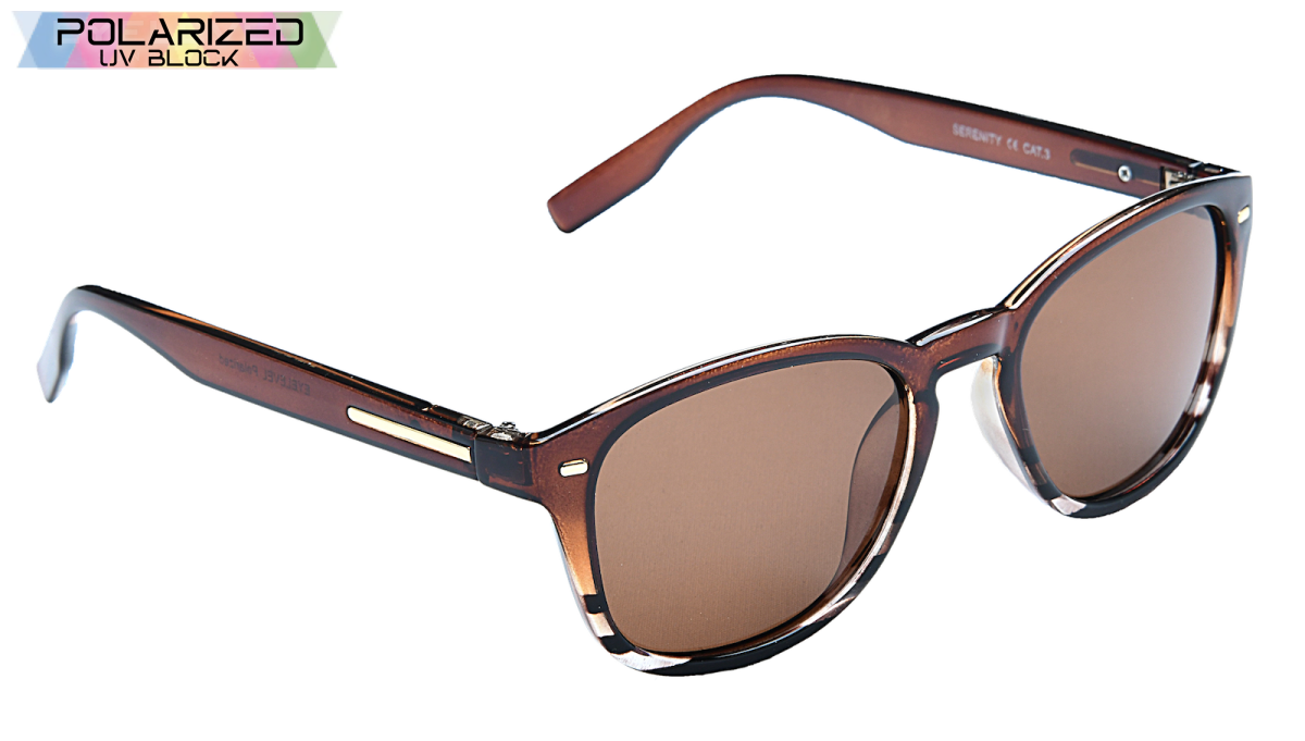 Serenity Brown Polarized Ladies Sunglasses