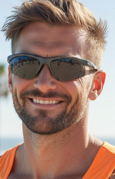 EyeLevel Challanger Polarized Sports Sunglasses – Interchangeable Lenses, UV400, Metal & Plastic Frame, With Zippered Case