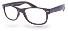 Eyelevel-UK Ashley Black reading glasses with a classic rectangular black plastic frame and clear magnifying lenses.