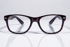 Eyelevel-UK Ashley Black rectangular reading glasses with clear magnifying lenses and a classic full rim plastic frame.