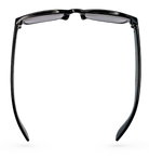 Eyelevel-UK Ashley black rectangular sun readers with tinted UV400 magnifying lenses, viewed from above.