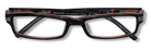 Eyelevel-UK Attorney brown rectangular reading glasses with a classic tortoiseshell plastic frame