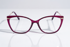 Eyelevel-UK Barbados reading glasses featuring a pink cat-eye frame with slim metal-look temples on a white surface.