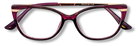 Eyelevel-UK Barbados pink cat-eye reading glasses with slim gold-tone metal temples and clear magnifying lenses