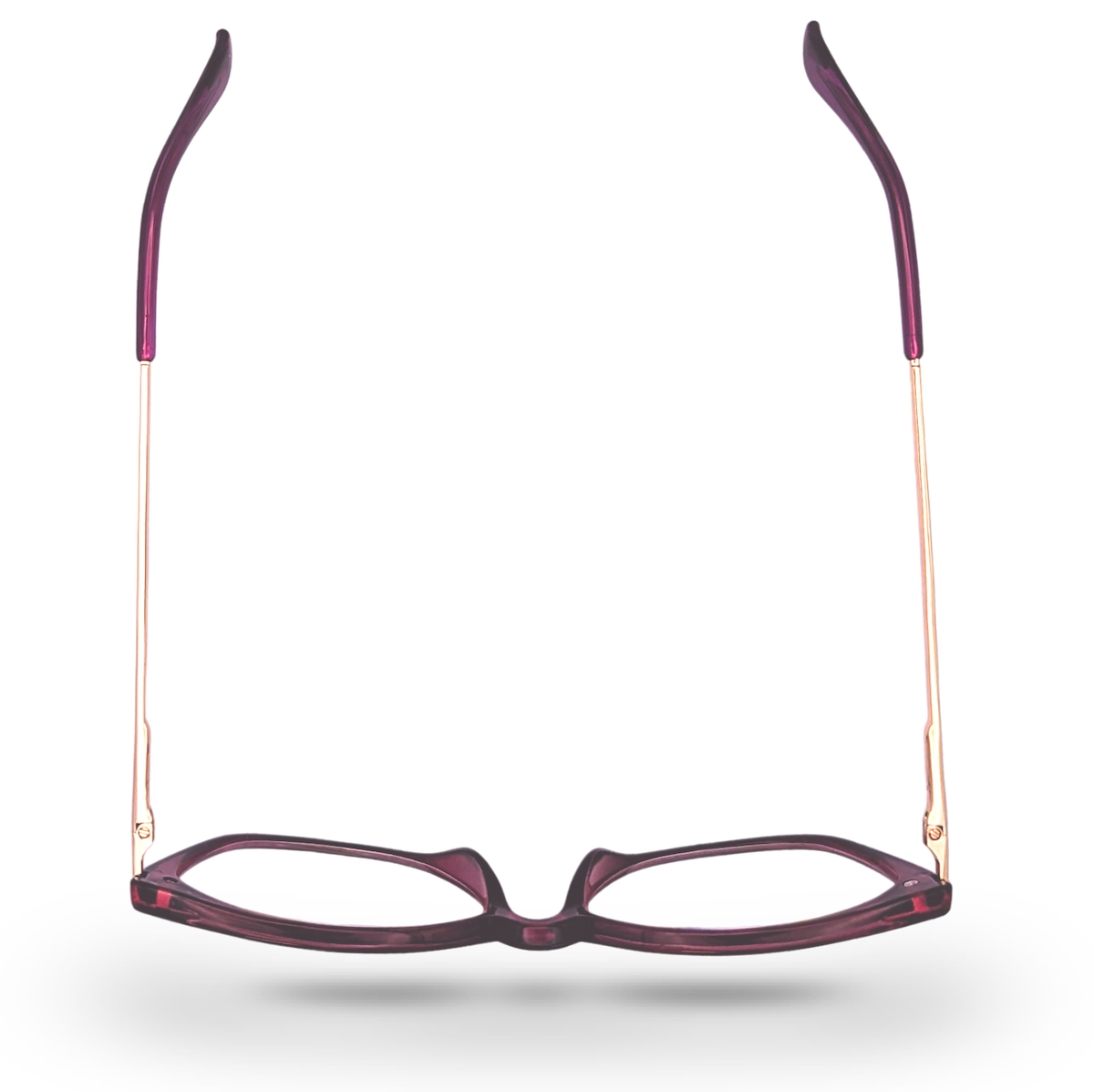 Eyelevel-UK Barbados reading glasses featuring a pink cat-eye frame and slim gold-tone metal temples