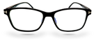 Eyelevel-UK black rectangular reading glasses with blue-light-filtering lenses for digital screens