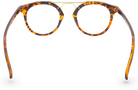 Eyelevel-UK Boston brown tortoiseshell reading glasses with a round frame and gold-tone metal bridge detail.