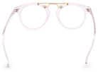 Eyelevel-UK Boston reading glasses with a transparent round frame and gold-tone bridge detail.