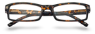 Eyelevel-UK Attorney brown rectangular reading glasses with a classic tortoiseshell plastic frame