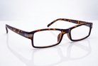 Eyelevel-UK Attorney brown tortoise shell rectangular reading glasses with clear magnifying lenses