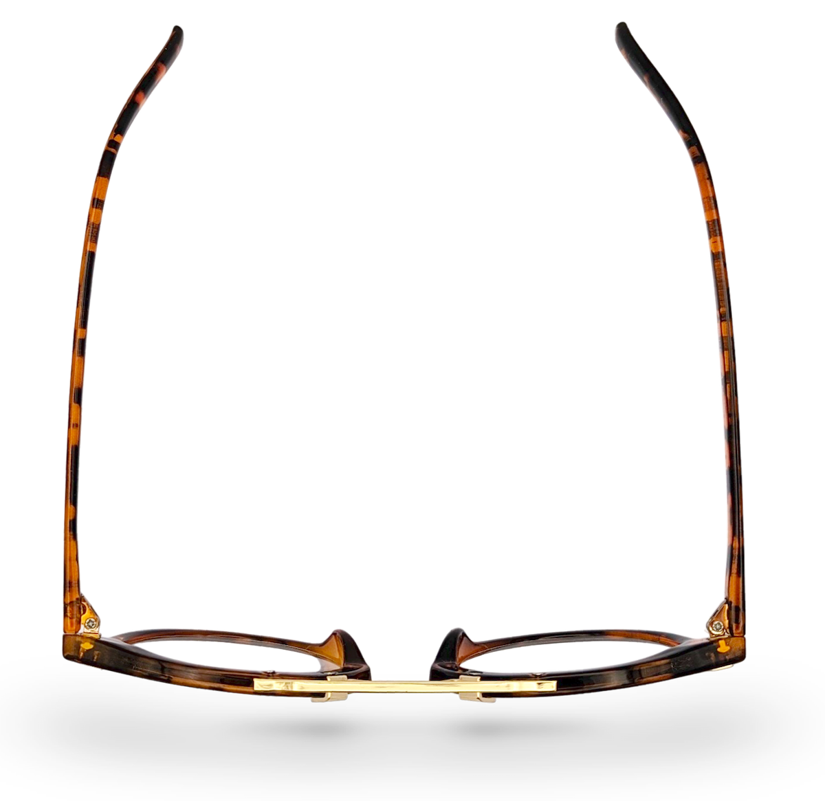 EyeLevel Boston Brown Reading Glasses top view