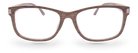 Eyelevel-UK Dublin reading glasses with a brown wood-effect square frame and clear magnifying lenses