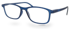 Eyelevel-UK Cambridge blue rectangular reading glasses with clear magnifying lenses and a lightweight plastic frame.