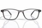 Eyelevel-UK Cambridge grey rectangular reading glasses with clear magnifying lenses and a classic plastic frame.