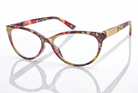 Eyelevel-UK Camden reading glasses with a patterned tortoiseshell rectangular frame and gold-tone temple detailing.