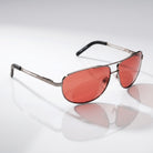Eyelevel-UK Circuit polarized driving sunglasses with matt gunmetal frame and copper lenses for road glare reduction.