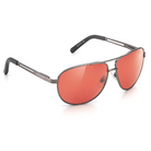 Eyelevel-UK Circuit driving sunglasses with matt gunmetal frame and polarized copper lenses for reduced road glare.