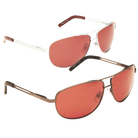 Eyelevel-UK Circuit polarized driving sunglasses in antique silver and matt gunmetal with copper lenses