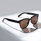 Eyelevel-UK Cruiser driving sunglasses with black frames and high density brown lenses for improved road contrast.