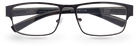 Eyelevel-UK Daniel reading glasses with a black square plastic frame and clear magnifying lenses