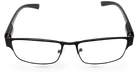 Eyelevel-UK Daniel reading glasses with a black square plastic frame and clear magnifying lenses