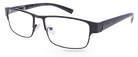 Eyelevel-UK Daniel reading glasses with a classic black square frame and clear magnifying lenses.