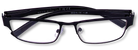 Eyelevel-UK Daniel reading glasses with a black square plastic frame and clear magnifying lenses.