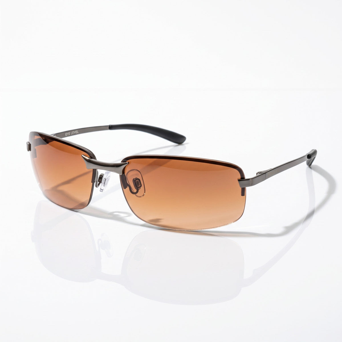 Eyelevel-UK Daytona driving sunglasses with gunmetal frames and high density copper lenses for improved road contrast.