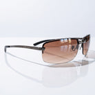Eyelevel-UK Daytona driving sunglasses with gunmetal frames and high density brown gradient lenses for road visibility.