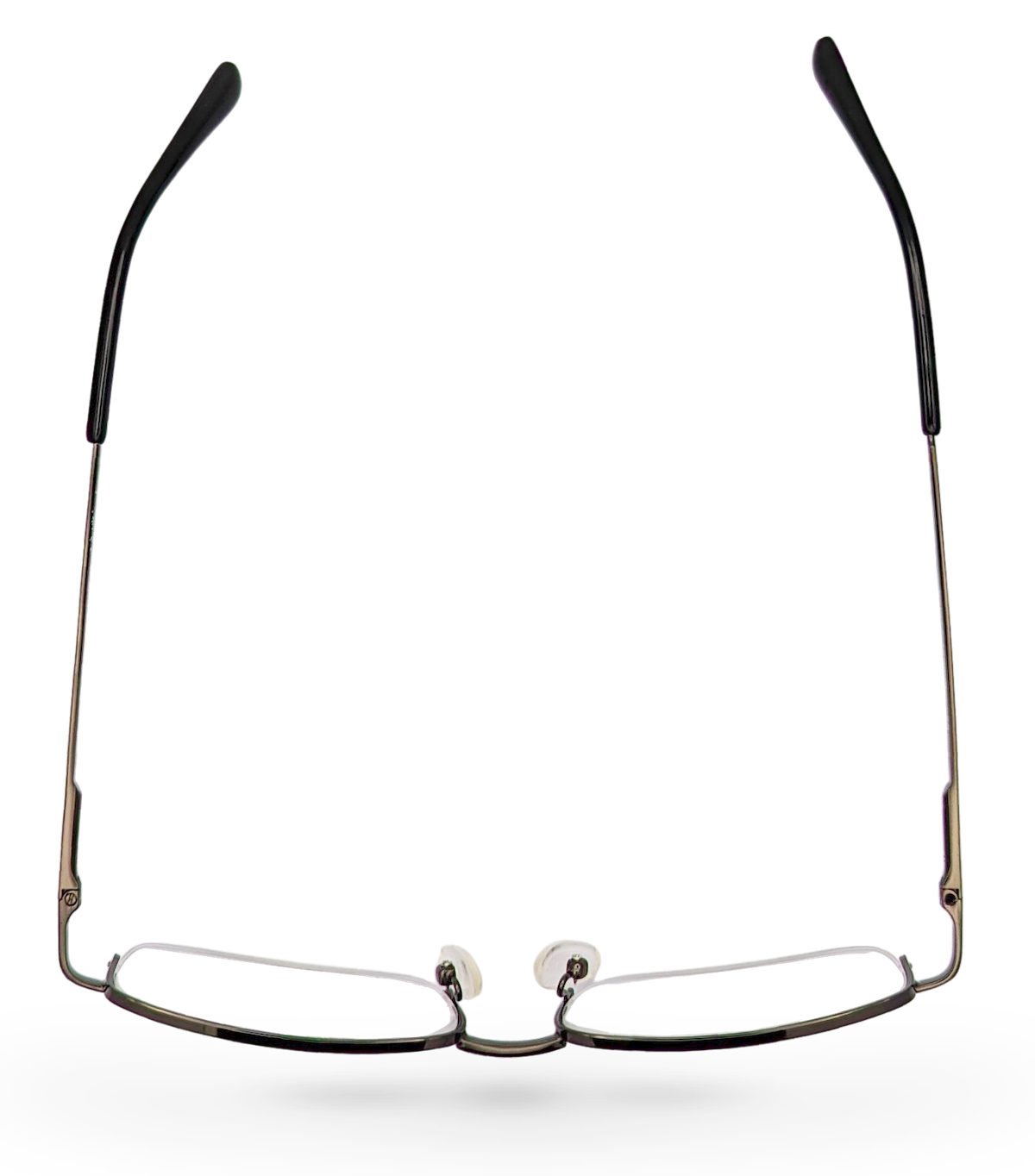 Eyelevel-UK Dickens reading glasses with a semi-rimless rectangular pink frame and clear magnifying lenses