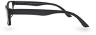 Eyelevel-UK Duke reading glasses with a black rectangular plastic frame, shown from a side profile view.