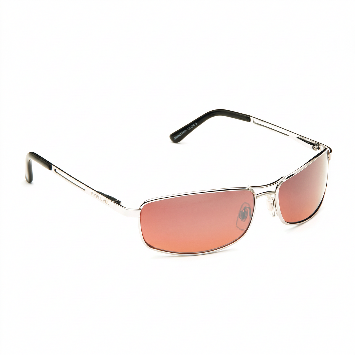 Eyelevel-UK Grand Prix driving sunglasses with silver frames and high density copper tinted lenses for road visibility.