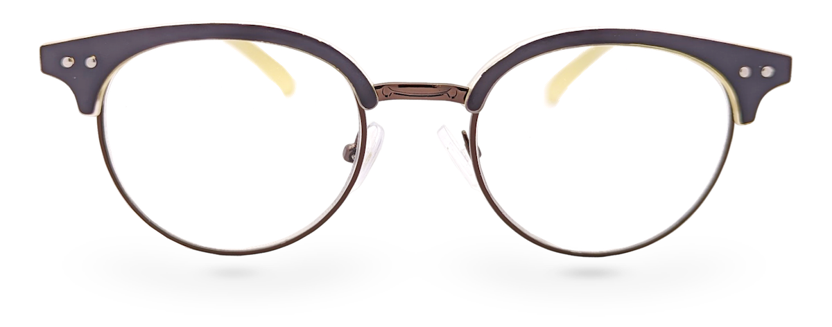 Eyelevel-UK Honduras reading glasses with a classic black oval frame and clear magnifying lenses.
