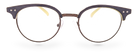 Eyelevel-UK Honduras reading glasses with a classic black oval frame and clear magnifying lenses.