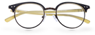 Eyelevel-UK Honduras reading glasses with black oval frames and clear magnifying lenses on a white background
