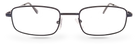 Eyelevel-UK Keats reading glasses with a dark grey rectangular metal frame and clear magnifying lenses.