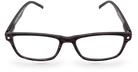 Eyelevel-UK Miami reading glasses with a black and pink grain effect rectangular plastic frame.