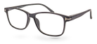 Eyelevel-UK Nelson reading glasses with a classic black square plastic frame and clear magnifying lenses.