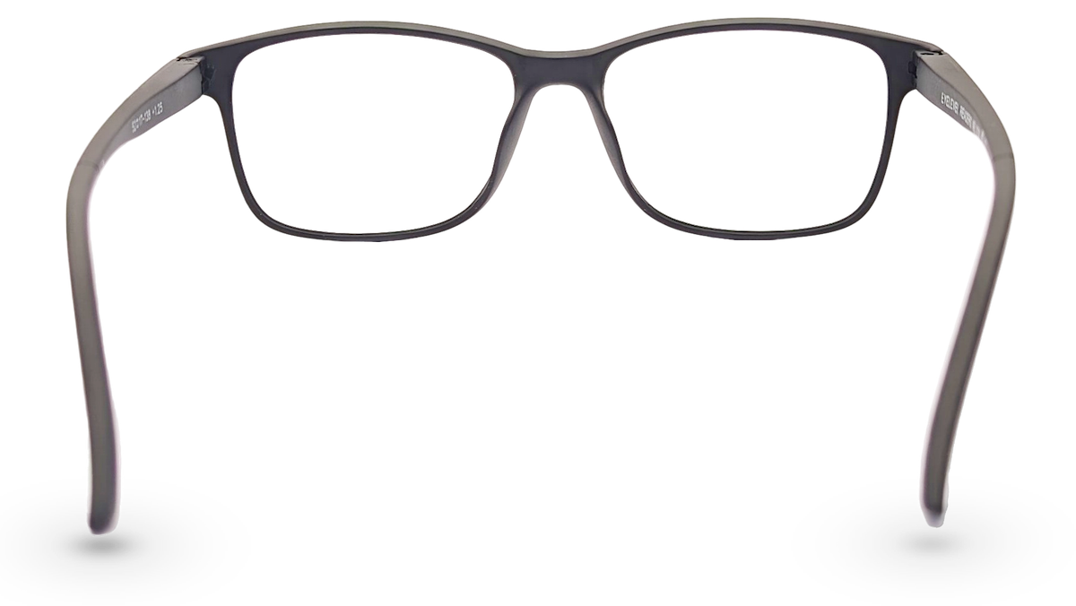 Eyelevel-UK Nelson reading glasses with a classic black square plastic frame and clear magnifying lenses