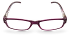 Eyelevel-UK leopard print reading glasses with a pink rectangular plastic frame and clear magnifying lenses.